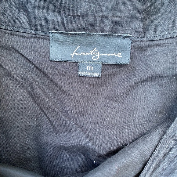 BLACK COTTON SKIRT SIZE S | WHITE EMBROIDERED ROSES BUTTERFLIES | WHIMSY CORE - Picture 6 of 8